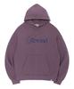 P.P.R Lettering Hoodie Pullover Purple