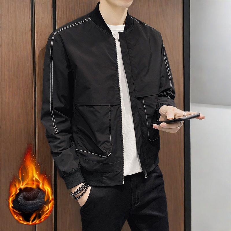 Spring, Autumn and Winter Men's Jackets New Slim Thin Baseball Uniforms Men's Jackets Handsome Tops