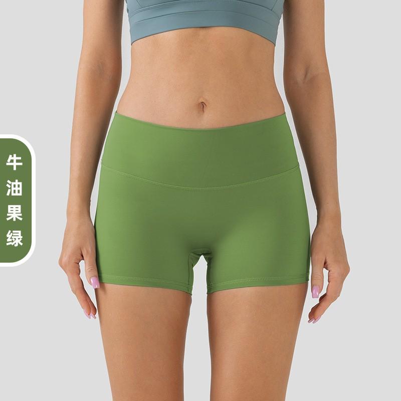 High-Waisted Yoga Shorts Women Breathable Compression 3/4 Leggings Running Gym Cycling Fitness