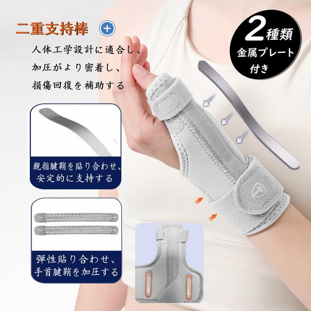 Wrist and Thumb Support by a Physical Thumb Base Stabilizes and Adjusts Prevents Ideal for Unisex [Strong Support/Supervised Therapist] Support,