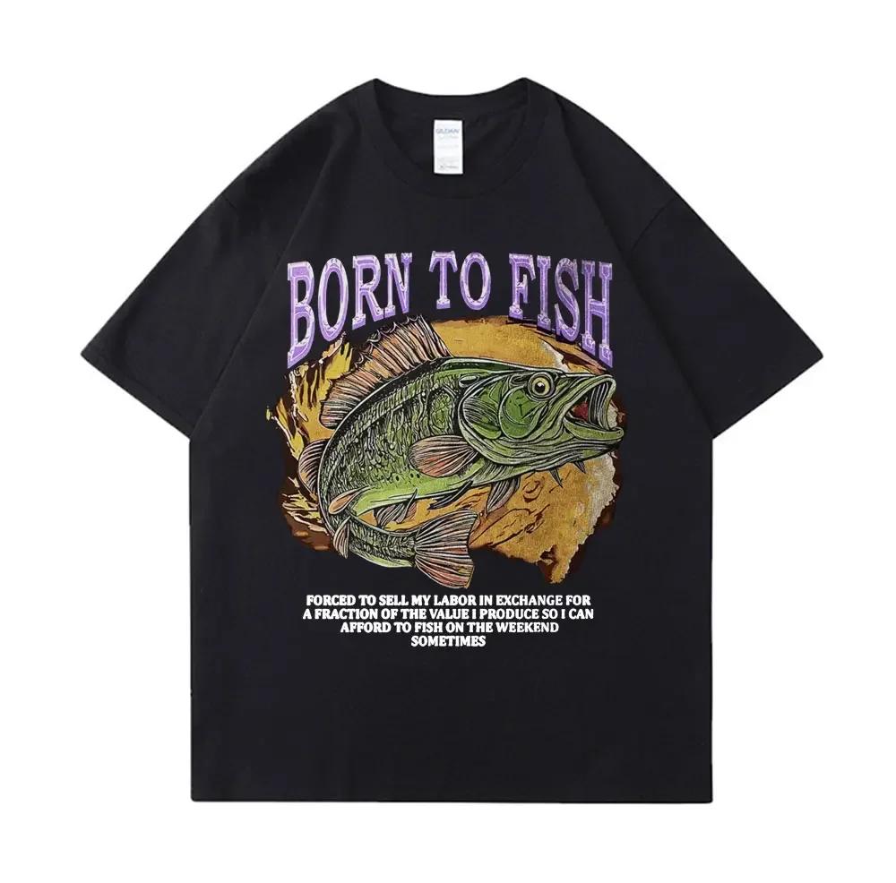 Fashion pattern printed Tshirt 100 cotton simple marine creature pattern relaxed style Tshirt S