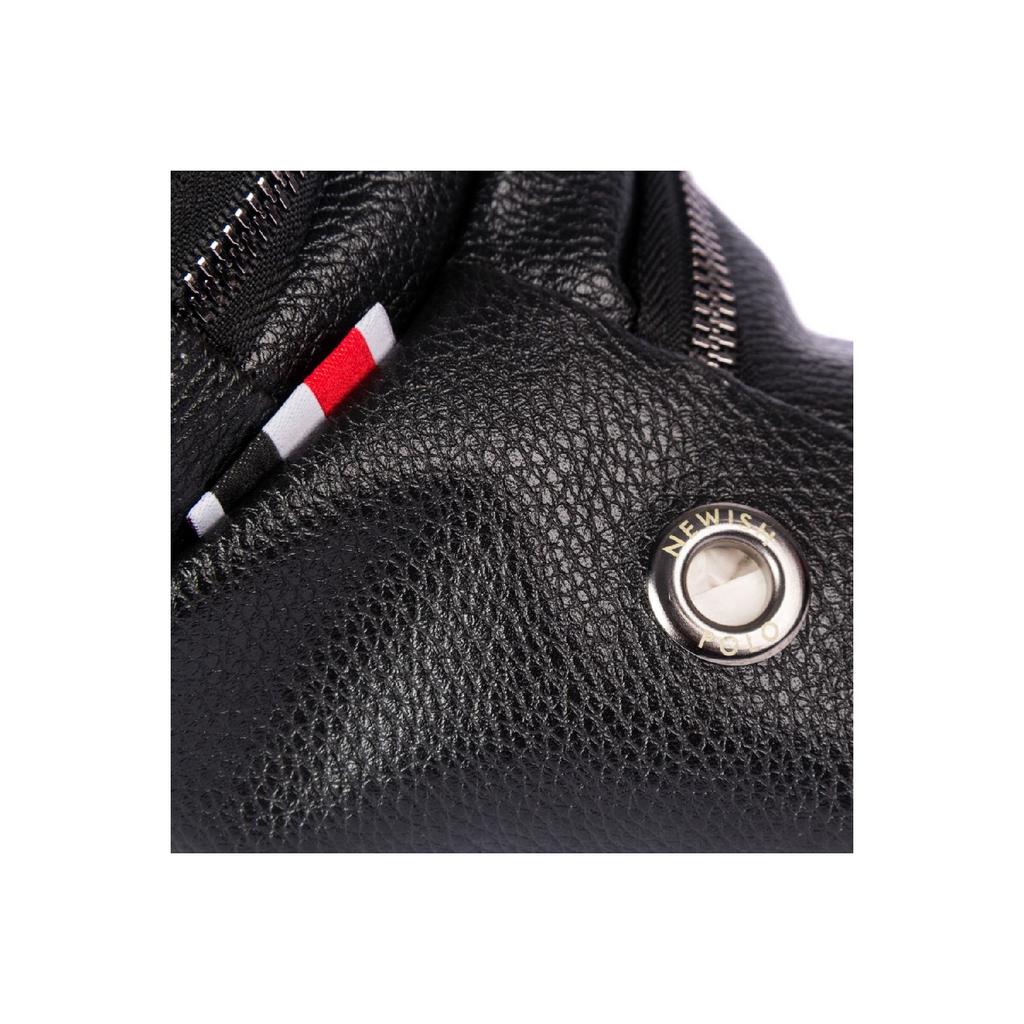 Unisex Black Waterproof Waist And Shoulder Bag Freebag With Usb And Headphone Port