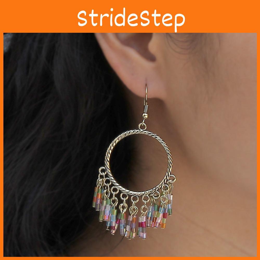 Ethnic Modern Alloy Jewelry With Geometric Shape And Crystals Embellished