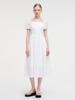 Etmont Strap Slit Off Shoulder Dress, White