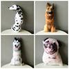 3D Dog Pet Throw Pillow Spotty Dog Plush Animal Toys Fluffy Realistic Printed Dog Plush  Friends
