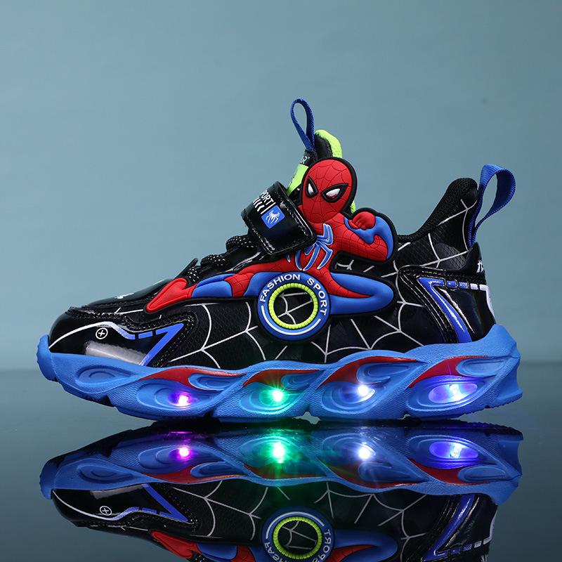 Kids' Light-Up Cartoon Mesh Running Shoes - Autumn 2025 Breathable Style