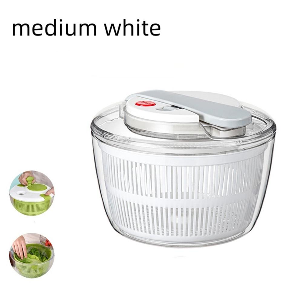 Centrifugadora de Ensalada con Colador Tapa de Almacenamiento Bol Multiusos Secador de Verduras Bol para Lavar Fruta Centrifugador de Pasta y Patatas Fritas Herramientas de Cocina