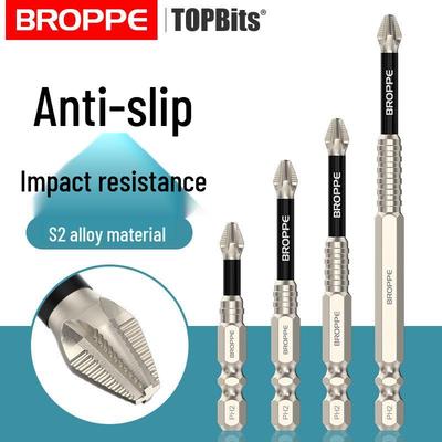 BROPPE URAI Non-Slip Phillips Magnetic Hex Bit Set for Impact Drills