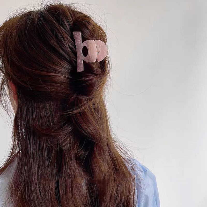 Vintage Acetate Print Small Hair Claw For Women Girl Sweet Hair Ornament High Grade Hair Accessories Claw Clip Hair Clip Hairpin