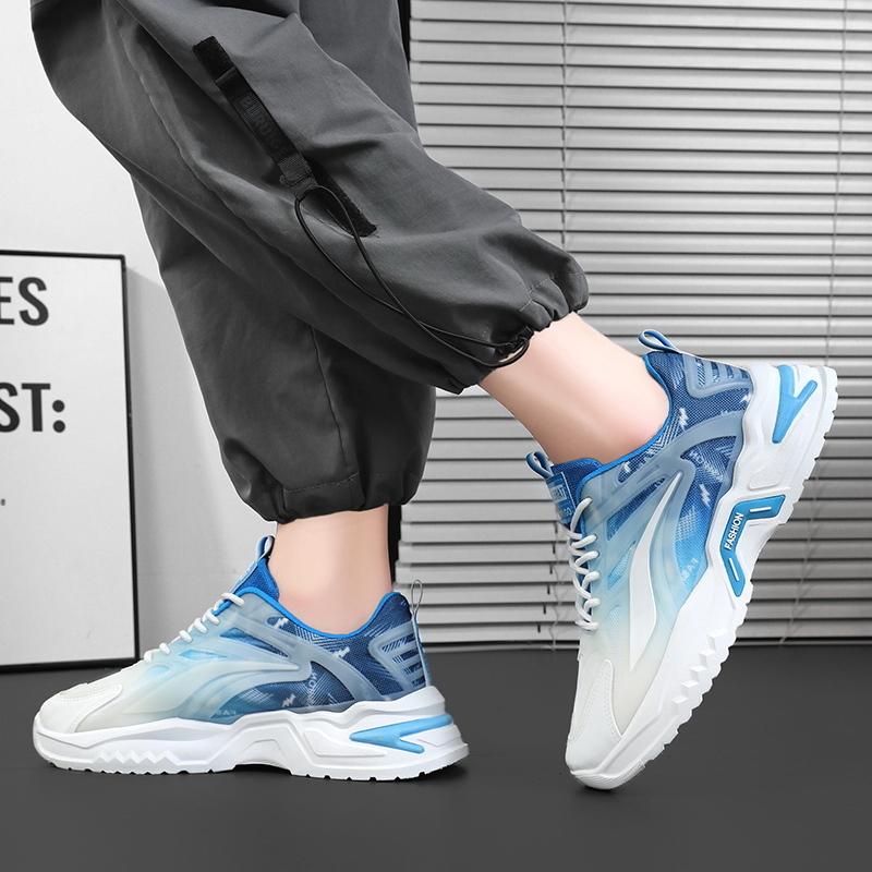 2024 Zapatos de suela exterior transpirables de malla cómodos y de moda Venta caliente de verano Zapatos casuales para hombre Zapatillas transpirables de suela gruesa