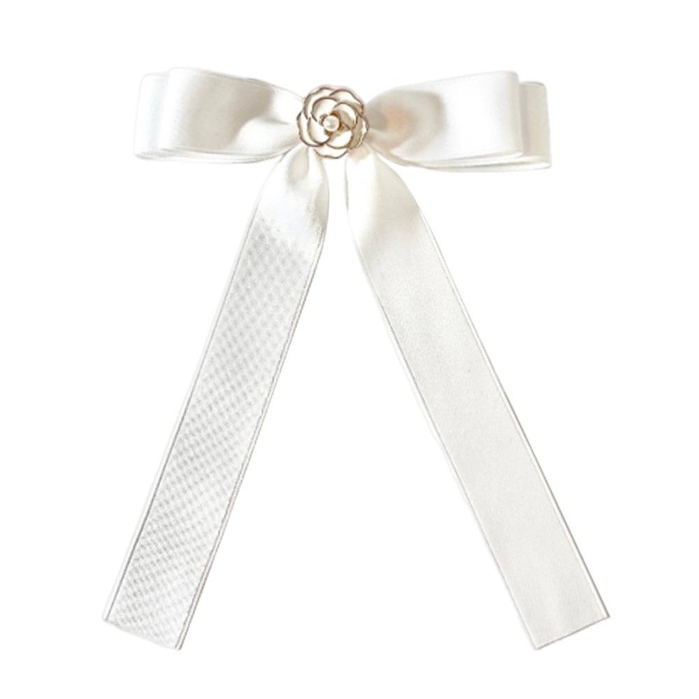 Rhinestone Shirt Brooch Simple Collar Texture Bowknot Accessories Bow Tie  School Student