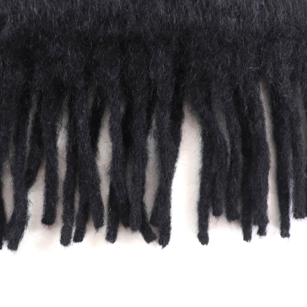 Excellent LOEWE Scarf black mohair Women F811257X01 Used