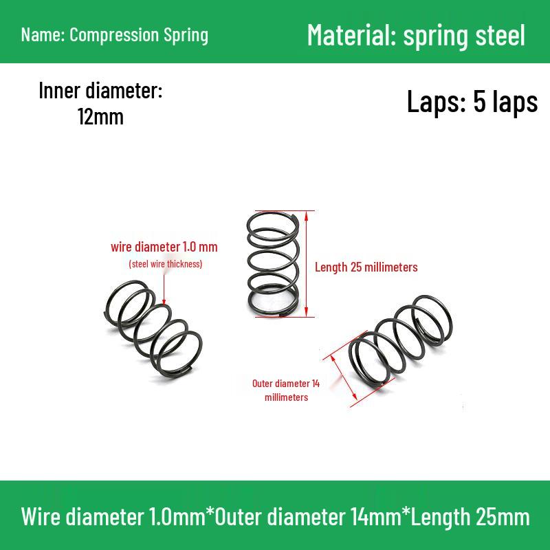 Heavy Duty Y-Type Compression Spring Shock Absorber, 1.0mm Wire Diameter, Outer Diameter 5-20mm.