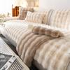 Plush Sofa Cushion Thickened Fleece Cushion Non-Slip Leather Sofa Cover High-End Nordic Simple Winter