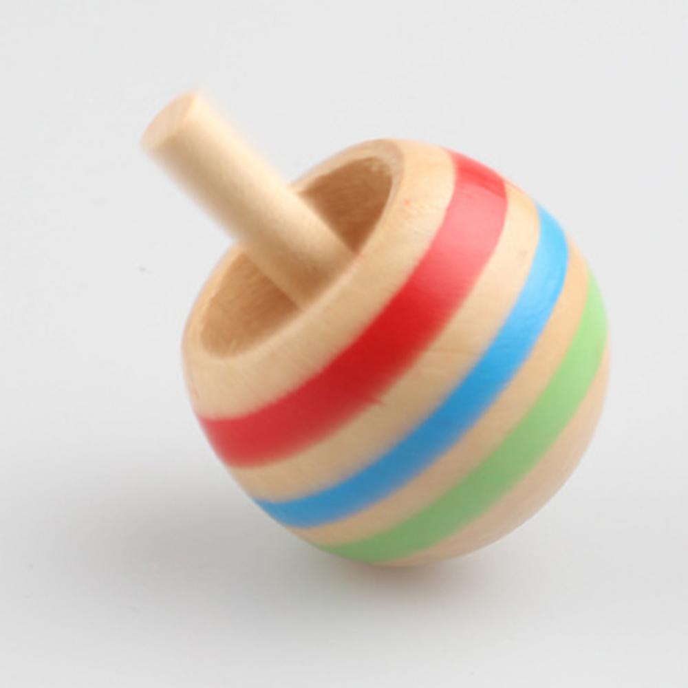 3Pcs Wooden Gyro Finger Spinner Desktop Spinning Top Kids Toy Stress Reliever