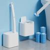 New Toilet Brush Integrated Toilet Brush Automatic Flip Cover with Base Cleaning Brush Disposable Toilet Brush Set