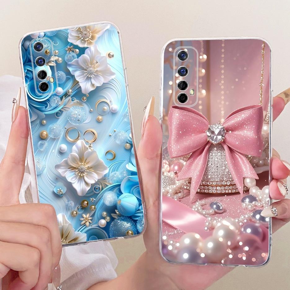 For Realme 7 Pro Case RMX2170 Luxury Butterfly Tree Painted Cover Soft Slim Phone Case For Realme 7 5G Realme7 4G RMX2155 Fundas