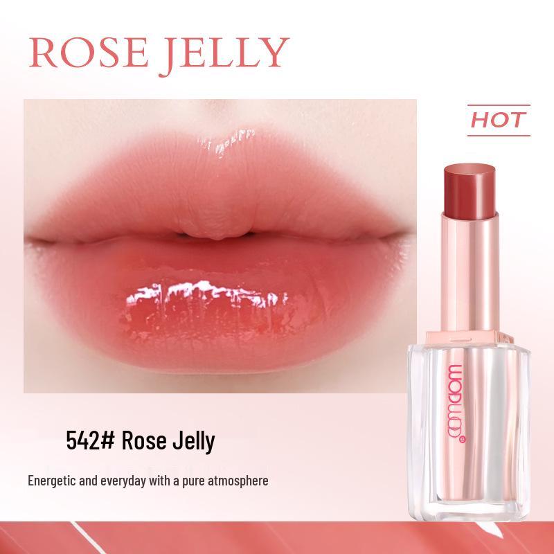 WODWOD Crystal Jelly Lipstick: Long-lasting, Glossy, Natural Plump Lips with Whitening Effect