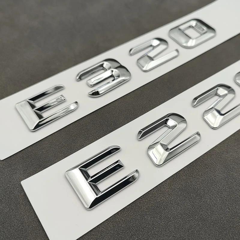 3D ABS Self-adhesive Letters For Car Stickers For Mercedes-Benz E200 E220 E260 E320 E350 CDI 4matic Emblem Trunk Accessories