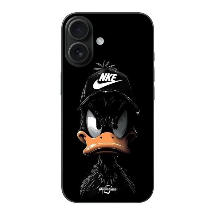 Kryt - Nike - Iphone 16 - Černý - Měkký - Vzor Donald