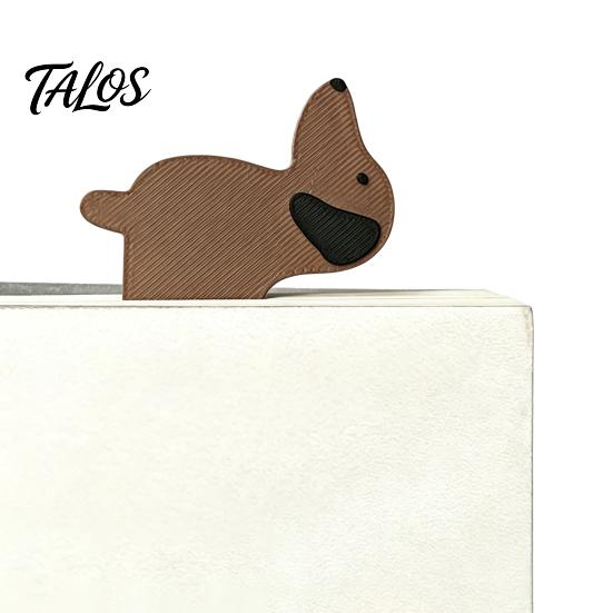 Talos 2Pcs 3D Printed Dog Bookmark, Dachshund Page Holder for Students, Cute Puppy Book Marker Office School Reading, Gift Lovers
