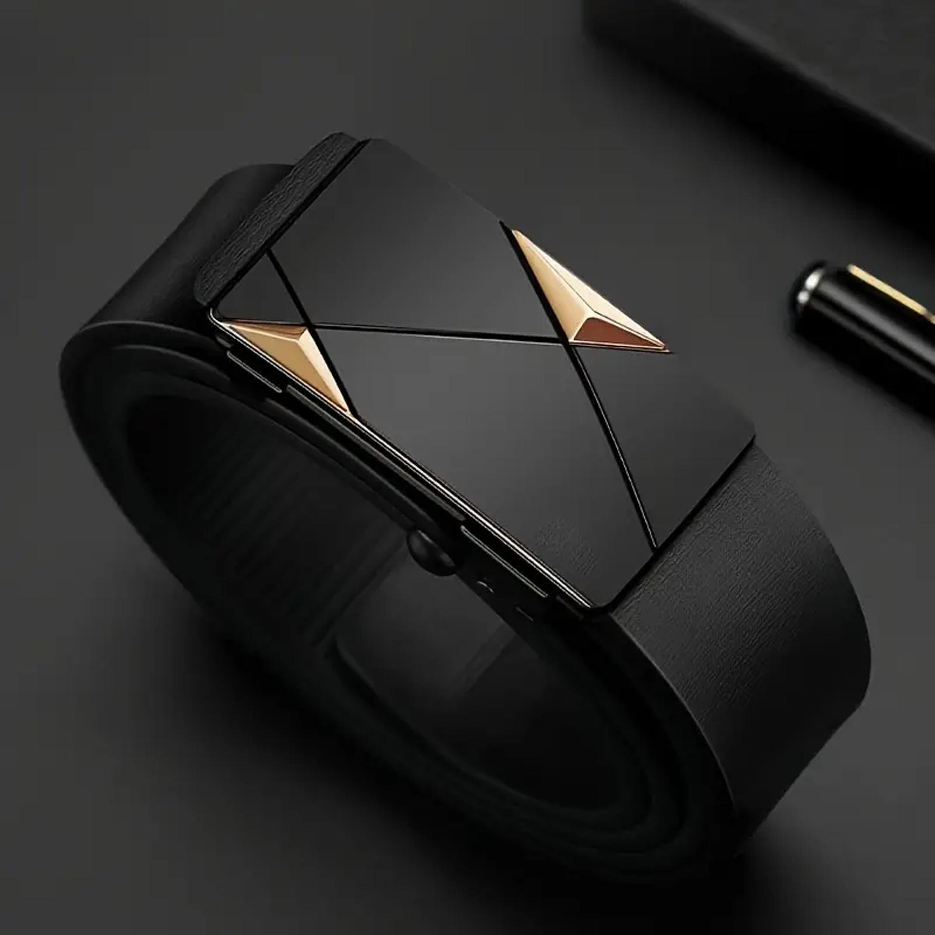 Мужской высококачественный удобный ремень-деловой, повседневный и формальный-классический дизайн автоматическая пряжка 120 см 120cm