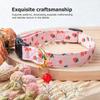 2Pcs Adjustable Pet Collar - Pink Strawberries And White Heart Shaped Pendant Cotton Breakaway Cat Collar With Bell