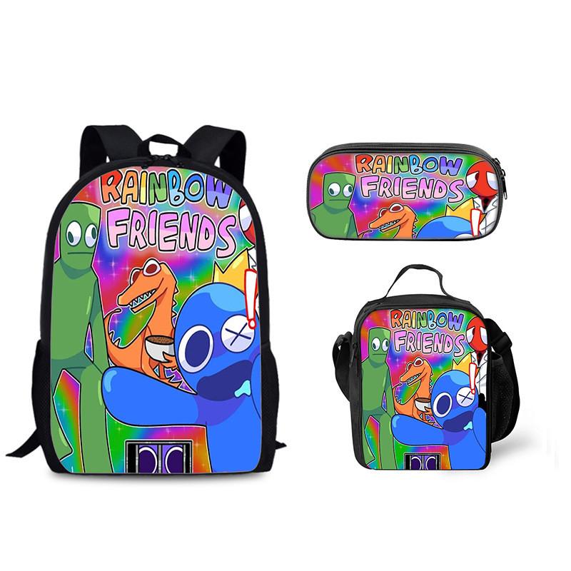 Regenbogen Freunde Rucksack Mit Kühlakku Brotdose Und Federmäppchen Für Den Täglichen Gebrauch