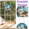 Animal Flower Theme 2D/Flat DIY Diamond Painting Set Rhinestone Diamond Art Window Pendants Window Hanging Art for Home Decor
