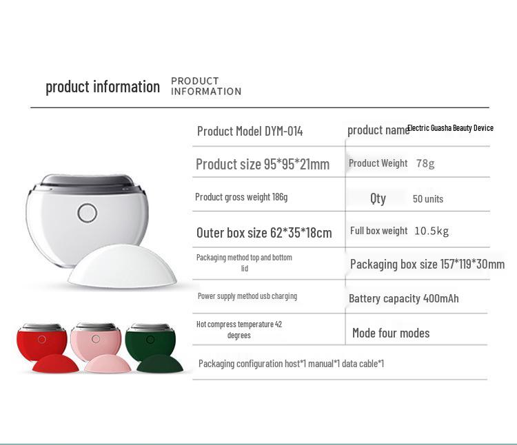 Gua Sha Vibrating Microcurrent Facial Massager with Light Therapy for Lifting and Firming