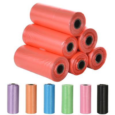 1 Roll Pet Printing Waste Dog Cat Pick Up Poop Rubbish Bag Degradable Clean Up Pet Garbage Bag