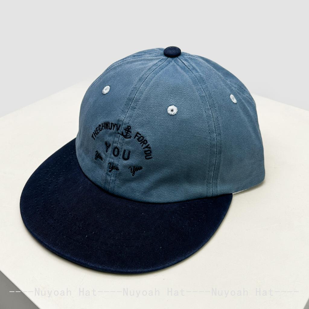 And Women Vintage Embroidered Letter Prints Unicorn Baseball Caps Sun Protection Personalized All-Match Flat Brim Peaked Hats Fashion Korean Style