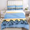 3pcs Set Penguin Beach 1 Quilt Cover + 2 Pillowcases, All Seasons Bedroom Setting, Perfect for Home and Dorm Decor A160