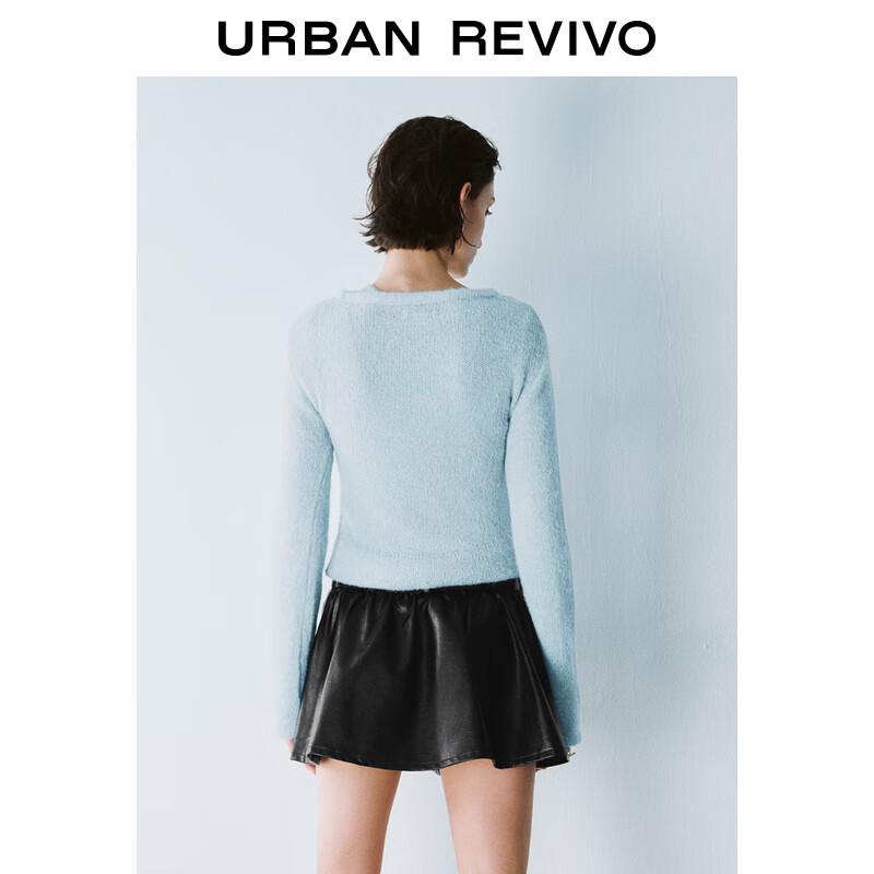 UR 2025 Spring Women's Urban Casual Letter Knit Top UYU950029