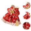 Winter Pet Clothes Vest Tassel Pet Costume Cat Dress Cat Tang Costume Chinese New Year Holiday Cosplay Pet Gifts Celebration