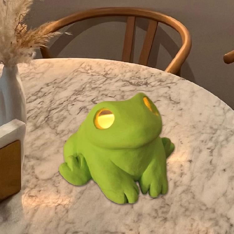 Frösche Statue Teelichthalter Dekorative Kerzenständer für Heimdekorationen und Küchenarbeitsplattenzubehör