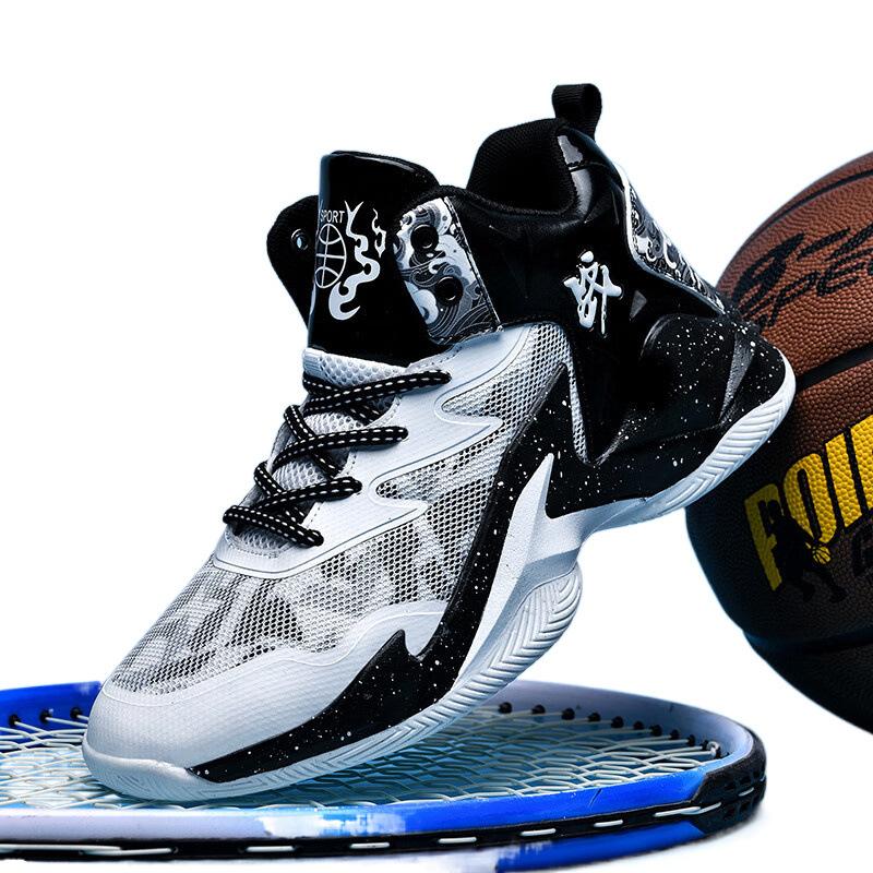 Kobe Basketballschuhe, Herren-High-Top-Sneaker, strapazierfähig, für Kinder mittleren Alters, Sommer-Sneaker aus Mesh, rutschfest, atmungsaktiv, für Jungen und Teenager