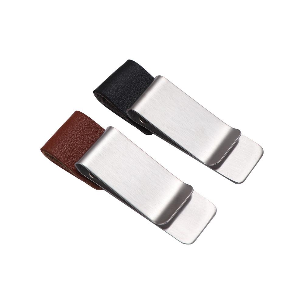 School Office Accessories Stainless Steel Notebook Paper Folder Bookmark Metal Clip Pencil Clip Pen Loop Memo Clip Pen Holder