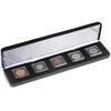Leuchtturm Nobile Quadrum Coin Capsule Etui (Black) (5Coins)