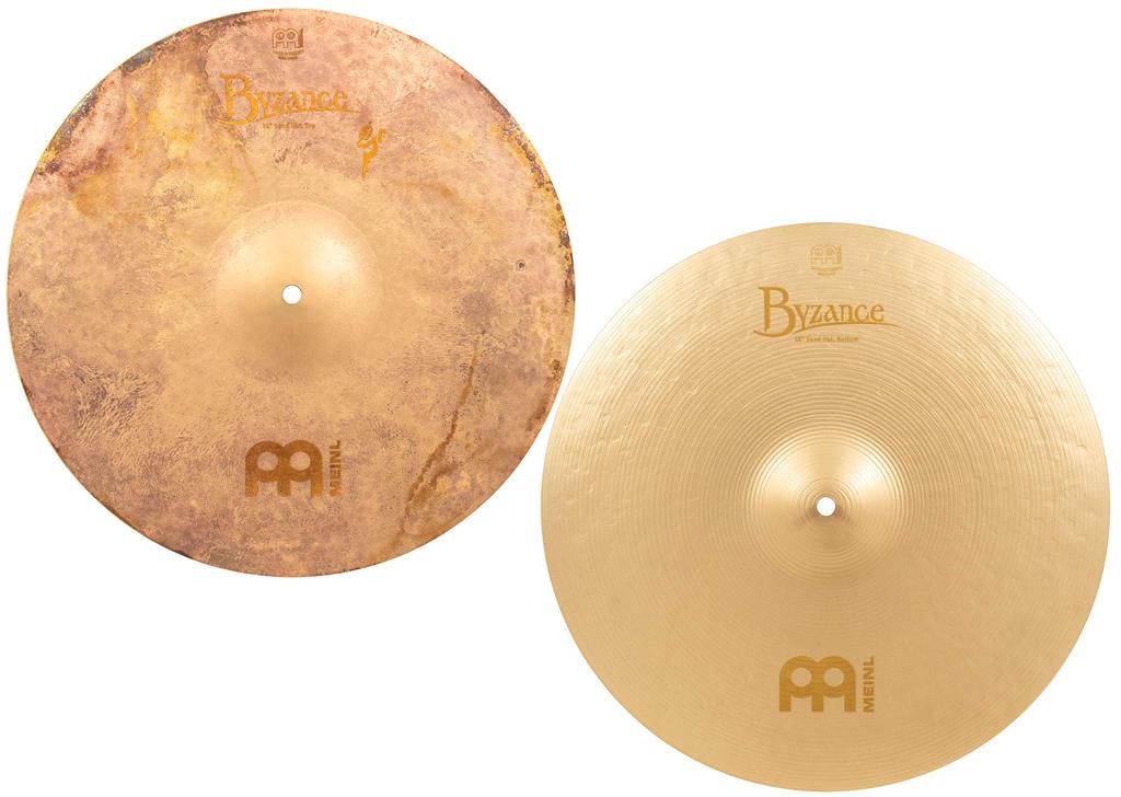 MEINL Cymbals Byzance Vintage Series Cymbals Vintage Sand Hihat Pair B16SAH Hi-hat 16" []