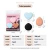 LMLTOP Mini Cushion Puff Set - 3 Water Drop and Heart Shape Blenders for Concealer and Blush (SY253)