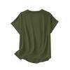 Women’s Loose Fit V Neck Short Sleeve Blouse Casual Tunic Top Lightweight Pullover Shirt for Everyday Wear