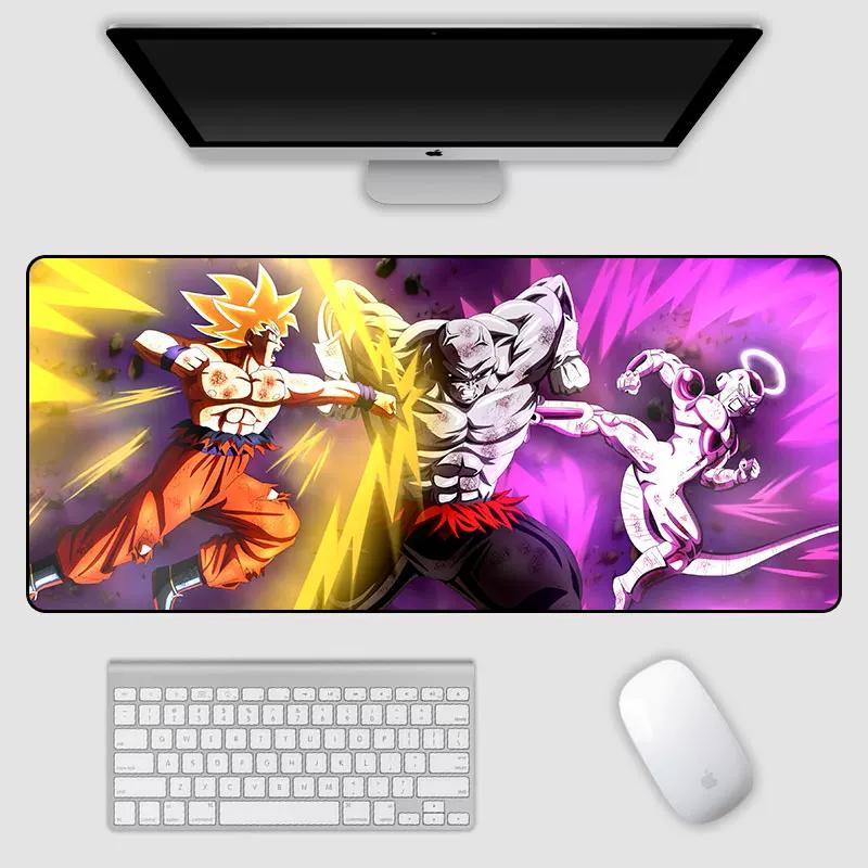 2026 Dragon Ball Leather Mouse Pad Son Goku Printing Pattern Large Size Game Gaming Keyboard Pad Boys Office Animation Non-slip Table Mat