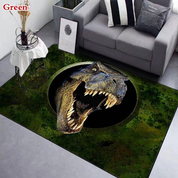 3D Dinosaur Large Mat Rugs for Living Room Comfortable Carpet Soft Floor Mat Rugs for Bedroom Horror Mat