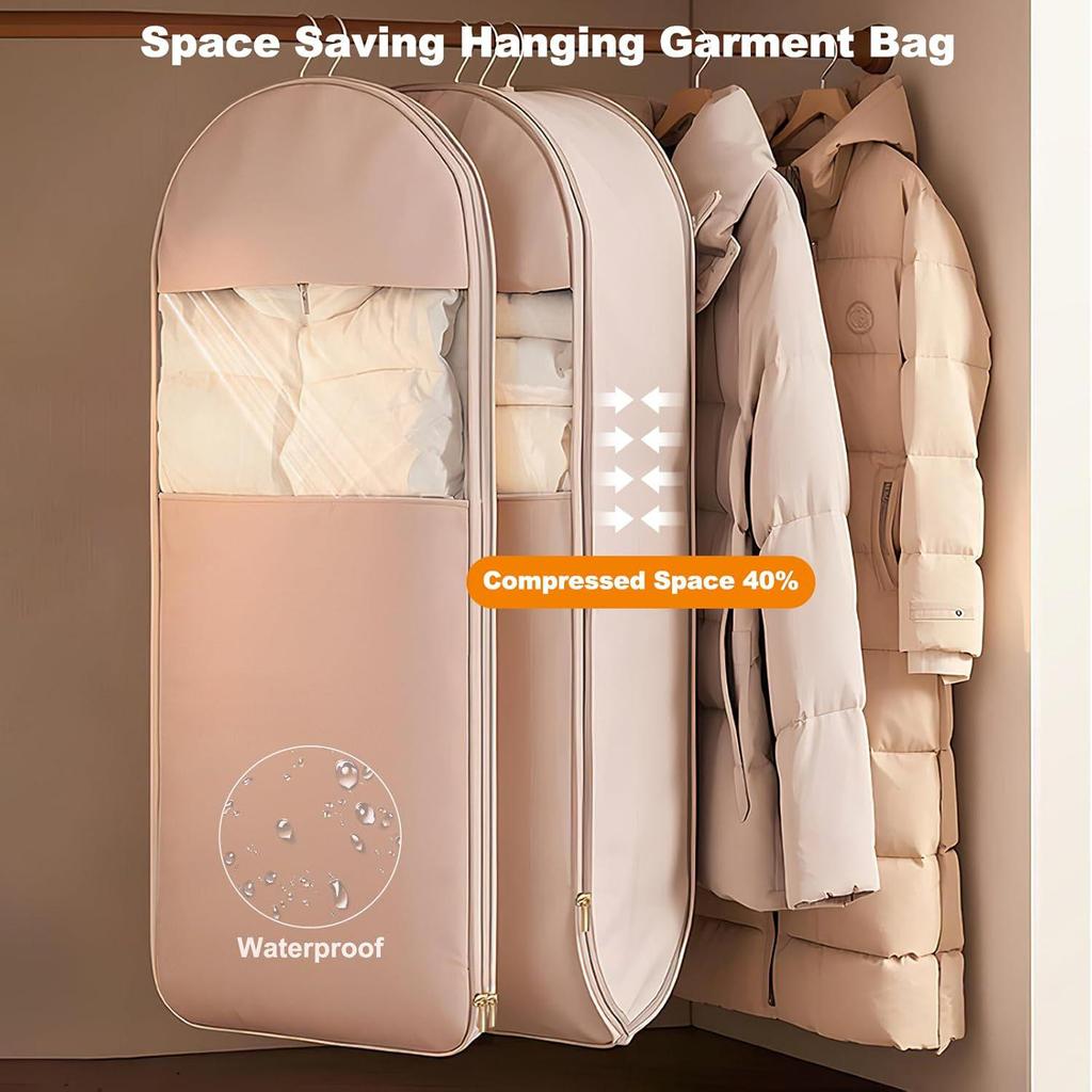 Clear Hanging Dustproof Cover for Wardrobe Down Jackets