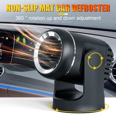 Car Heater Window Defroster Fast Heating Plug-and-Play 360-Degree Rotating Wide Compatibility Portable