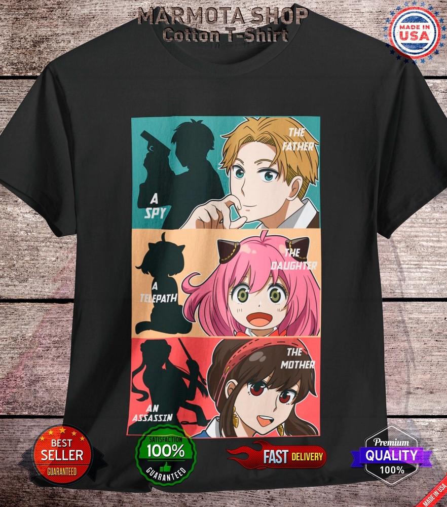 

Spy X Family T-Shirt Anya Forger Yor Loid Anime Japanese Tee Shirt Manga Kawaii 3XL