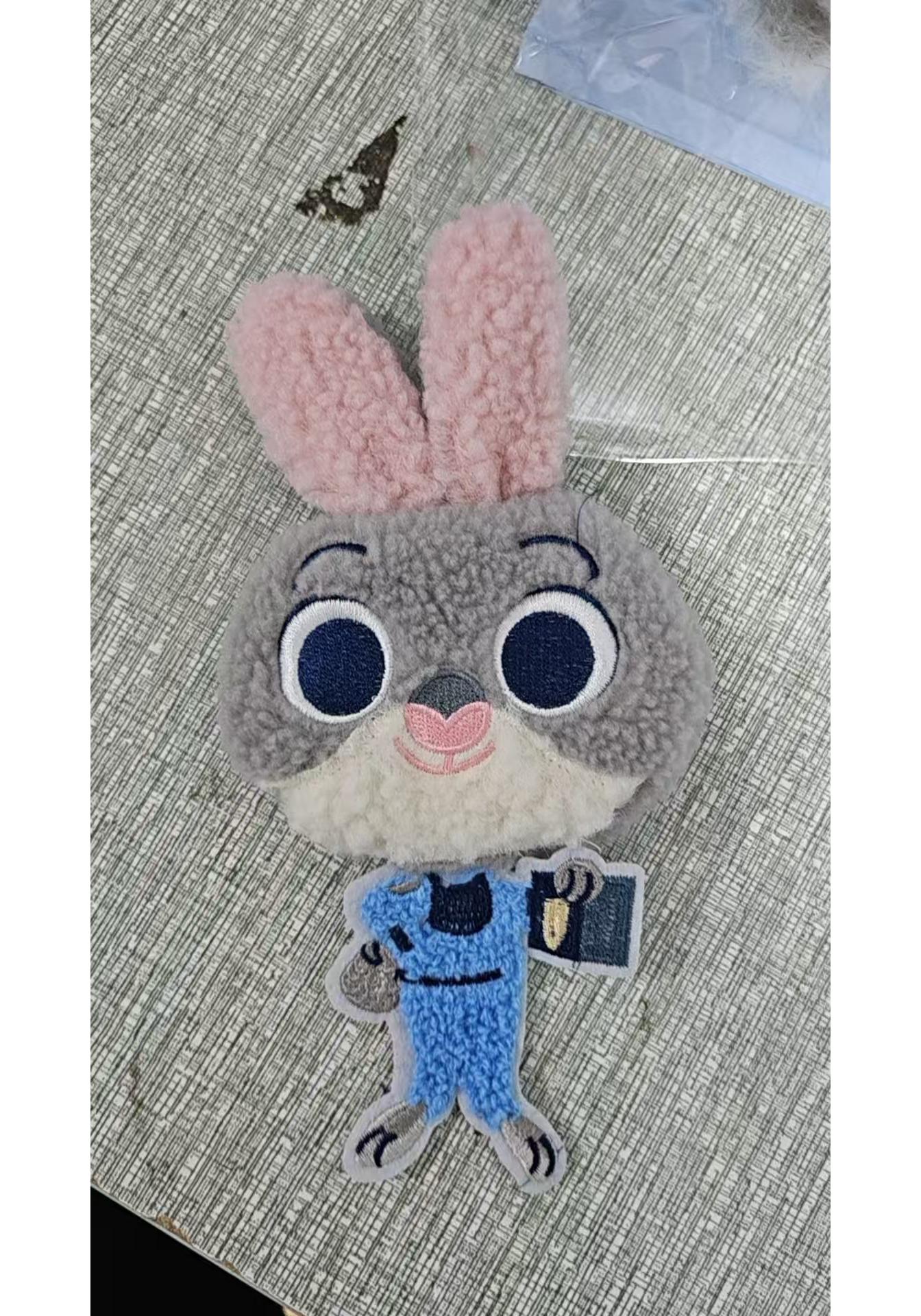 2026 Summer Judy Rabbit Police Officer Cosplay Dress Set for Girls - Lolita Princess Style 100cm