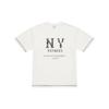 New MLB New York Yankees T Shirts Unisex Beige 3ATSB1153-50IVS