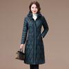 Women's Autumn Winter Plus Size Padded Thickened Down Jacket Warm and Comfortable Outerwear Long Hooded Slim Jacket